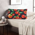 thumbnail image 6 of Lsque Tomatoes Pattern Pillow Case – Soft & Cozy Throw Pillow Cover, Hypoallergenic Cushion Case for Sleeping Women with Envelope Closure-16"x24", 6 of 6