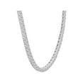 thumbnail image 4 of Tennis Straight Line Necklace with Lab Grown Diamond for Women in 14K White Gold - 20 CTTW in E-F Color, VS1-VS2 clarity, 4 of 4