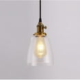 thumbnail image 4 of Kiven H-Type Track Lighting, 3-Light Modern Halo Track Pendant Light with Glass Lampshade,Dimmable H Track Light Pedant for Bedroom Kitchen Island Cafe, Cord length 39.4",Brass Finish, 4 of 7