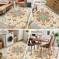 thumbnail image 6 of Kitchen Mats for Floor 3x5 Ft, Beige Boho Non Slip Area Rugs for Kitchen Bedroom Entryway, Retro Ethnic Shabby Colorful Floral Patterned Washable Carpet Runner Rug Floor Mats for Bedroom Home Decor, 6 of 9