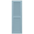 thumbnail image 6 of Ekena Millwork 12"W x 27"H True Fit PVC Two Equal Louver Shutters, Peaceful Blue (Per Pair - Hardware Not Included), 6 of 11