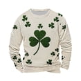 thumbnail image 1 of Tops para Mujeres de Moda Otoño Día de San Patricio Impreso Suelto Cuello Redondo Manga Larga Suéter, Cómodo Suéter Casual, 1 of 3