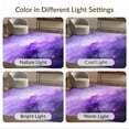 thumbnail image 7 of ODIKA 6'x9' Ultra-Soft Area Rug, Purple Starry Cosmic Watercolor Galaxy Abstract Nebula Motif None Washable, Bare feet friendly, Silk-Touch for Guest Room, Bedroom, 7 of 7