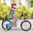 thumbnail image 4 of Costway 16" Kids Bike with Adjustable Saddle Handlebar Removable Training Wheels Handbrake Pink, 4 of 10