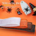 thumbnail image 2 of 4 Rolls Burlap Wired Ribbons, Solid Wired Edge Ribbon, Wrapping Burlap Ribbon, Burlap Wired Ribbon for Home Decor, Wrapping, DIY Crafts (Black, Coffee, White, Orange, 1-1/2 Inch), 2 of 7