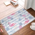 thumbnail image 4 of Balery Flamingo and Pineapple Felpudo de franela, resistente a las manchas y a la decoloración, para uso interior y exterior, fácil de limpiar, 40 x 60 cm, 4 of 7