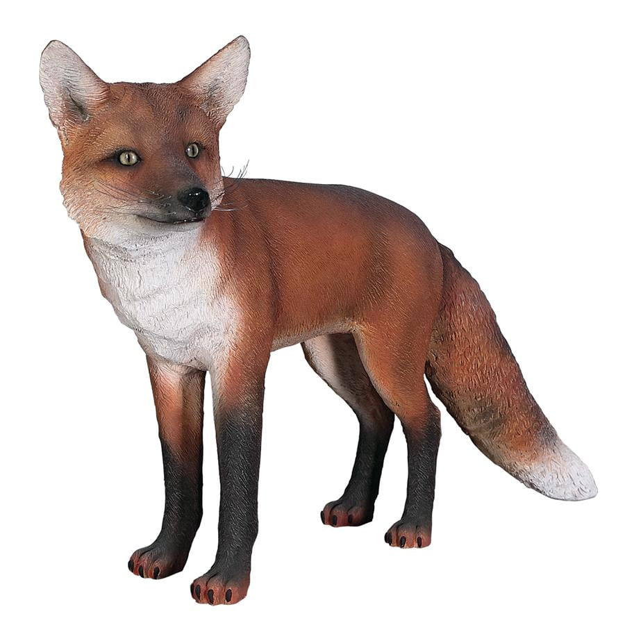 gray fox statue