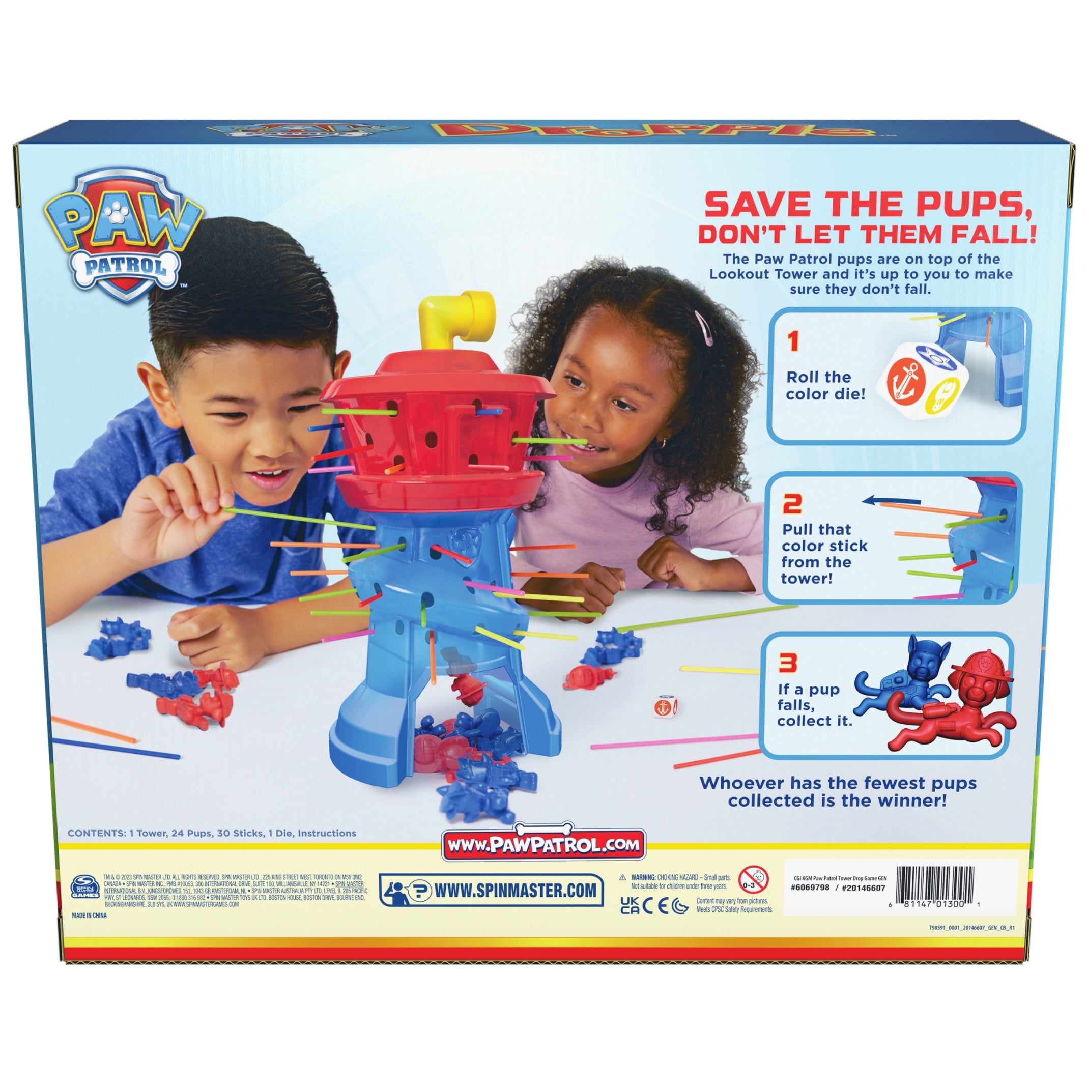 Spin Master Games, PAW Patrol Dropple, PAW Patrol Game, Ages 4+