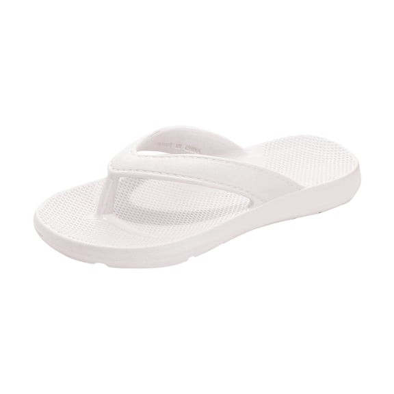 Flip Flops Sandals for Women Comfortable Slip on Open Toe Thong Sandals Casual Summer Dress Flats Sandal Shoes. White Women Sandal