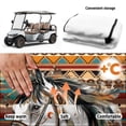 thumbnail image 6 of XYZCANDO Western Horse Golf Cart Seat Cover | 4 Storage Pockets, Non-slip Washable Terry Cloth for 2-Seat Golf Carts, 6 of 8