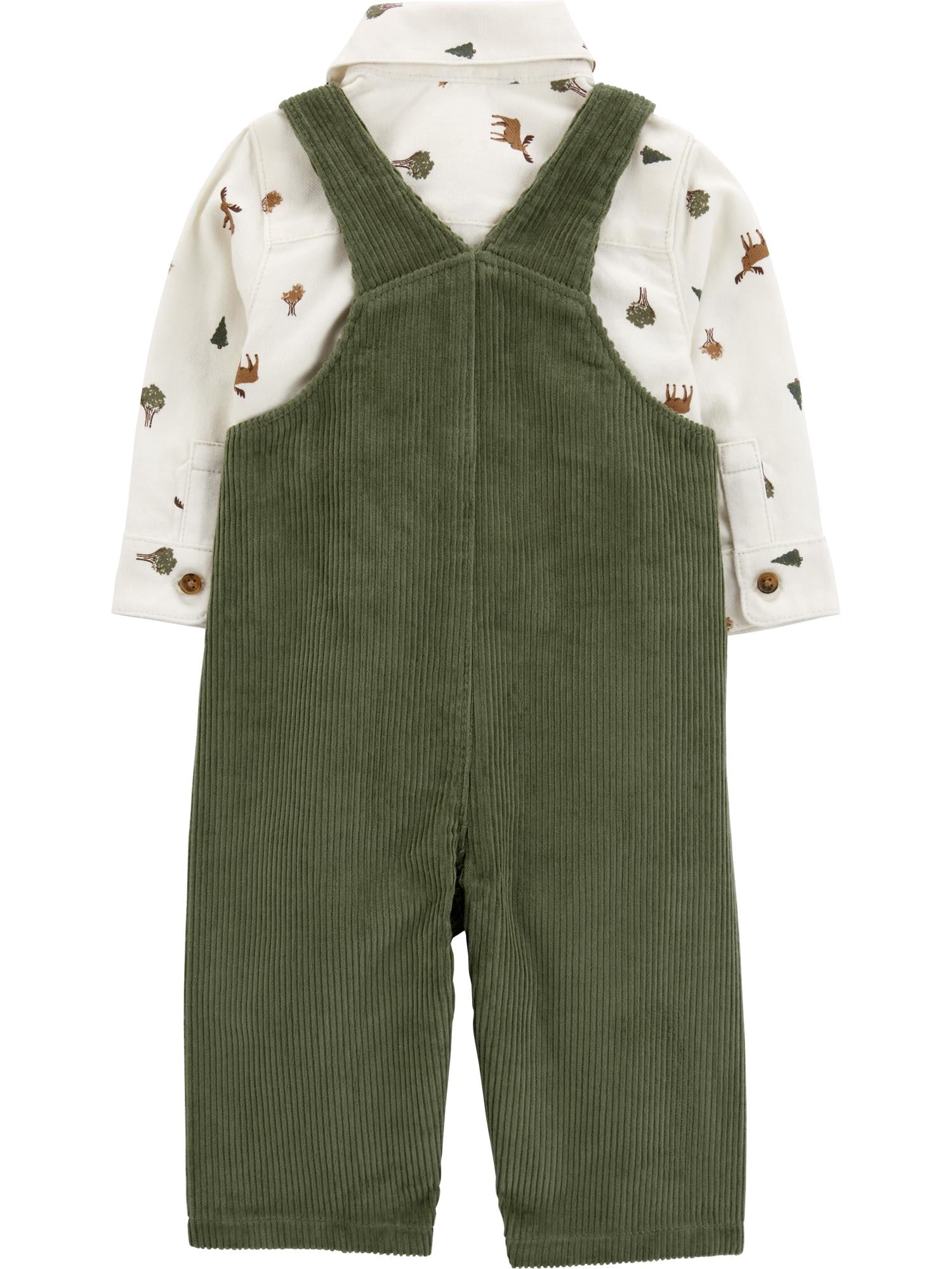 Carter's Child of Mine Baby Boy Overall Set, 2-Piece, Sizes 0/3-24 Months