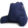 thumbnail image 3 of Nestl Backrest Reading Pillow, Back Support Pillow with Arms, Shredded Memory Foam Bed Rest Pillow, Navy Blue, 3 of 7