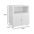 thumbnail image 1 of Kojooin Printer Stand with File Cabinet, Mobile Metal Storage Cupboard with Adjustable Shelf for Office or Garage, 1 of 9