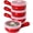Red 4-Pack, variant on LE TAUCI Ceramic Soup Bowl with Handle and Lid, 15 oz Microwave Soup Mug, Oven Safe Bowl with Lid, Leakproof Food Storage Bowl, Stackable Soup Crock for Oatmeal, Cereal, Leftovers, Dishwasher Safe, W