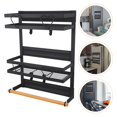 thumbnail image 3 of 1 Pc Storage Rack Refrigerator Side Rack Double-layers Sundries Holder For Home, 3 of 6