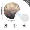 thumbnail image 5 of Round Grid Placemat ,One Sizex1, Round Placemat, PVC Plate Mat，15.4 Inch Non-Slip and Heat Resistant, Table Placemat, Dining Room Placemat Beautiful Big Lotus, 5 of 7