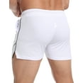 thumbnail image 3 of Hood Crew Men's Workout Shorts Fitness Runing Gym Traning Shorts with Pockets White XL, 3 of 8