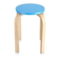 thumbnail image 3 of 1Pc AntiSlip Bent Wood Stacking Stool Candy Color Home Furniture Kids Room Decor Blue, 3 of 8