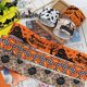 thumbnail image 2 of Cintas de grogrén para Halloween, cintas de poliéster con estampado de Calavera, calabaza, fantasma, murciélago, telaraña, sombreros, 1,5 pulgadas X 5 yardas, 2 of 4
