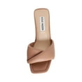 thumbnail image 4 of Steve Madden Thai Slip On Cushioned Tan Leather Square Toe Kitten Heeled Sandal (8.5, TAN LEAT), 4 of 6