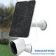 thumbnail image 5 of Cargador de panel solar impermeable de 10 W para cámara de seguridad, 2 unidades, con cable de carga, color blanco, 5 of 6