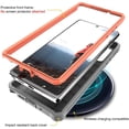 thumbnail image 3 of ArmadilloTek Vanguard Case Designed for Samsung Galaxy Note 20 5G (2020 Release) Military Grade Full-Body Rugged with Built-in Kickstand [Screenless Version] - Orange, 3 of 4