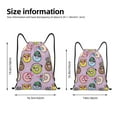 thumbnail image 2 of Sikiie Cartoon Donuts Drawstring Backpack Drawstring Bags, Draw String Back Bag for Sports, Gym, Travel, Swimming, Beach-Medium, 2 of 6