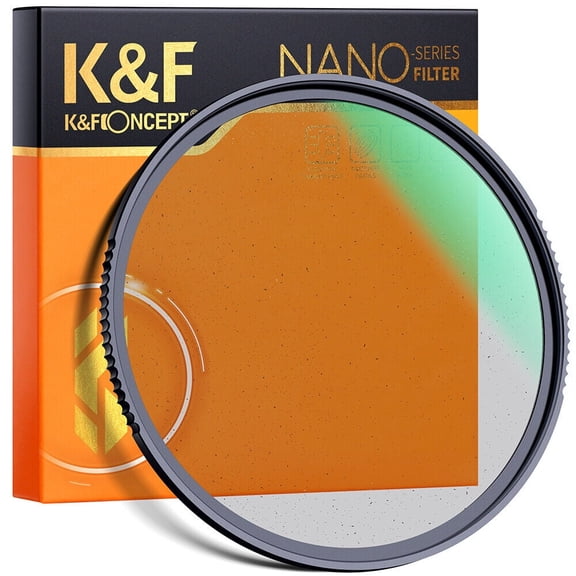 K&F CONCEPT 52mm Black Diffusion 1/8 lens Filter Mist Cinematic Effect Filter with 28 Multi-Layer Coatings Waterproof
