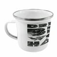 thumbnail image 2 of Indie Steel Camping Mug, Dream Big Work Hard Typography Design with Galaxy Outer Space Modern Words, Printed Thermal Cup for Camping and Outdoor Activities, by Ambesonne, 2 of 2