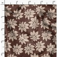 thumbnail image 2 of Soimoi Japan Crepe Satin Brown Fabric By the Yard - 54 Inch Wide - Leaves Pattern Fabric - Botanical and Elegant Designs for Various Uses Printed Fabric, 2 of 6