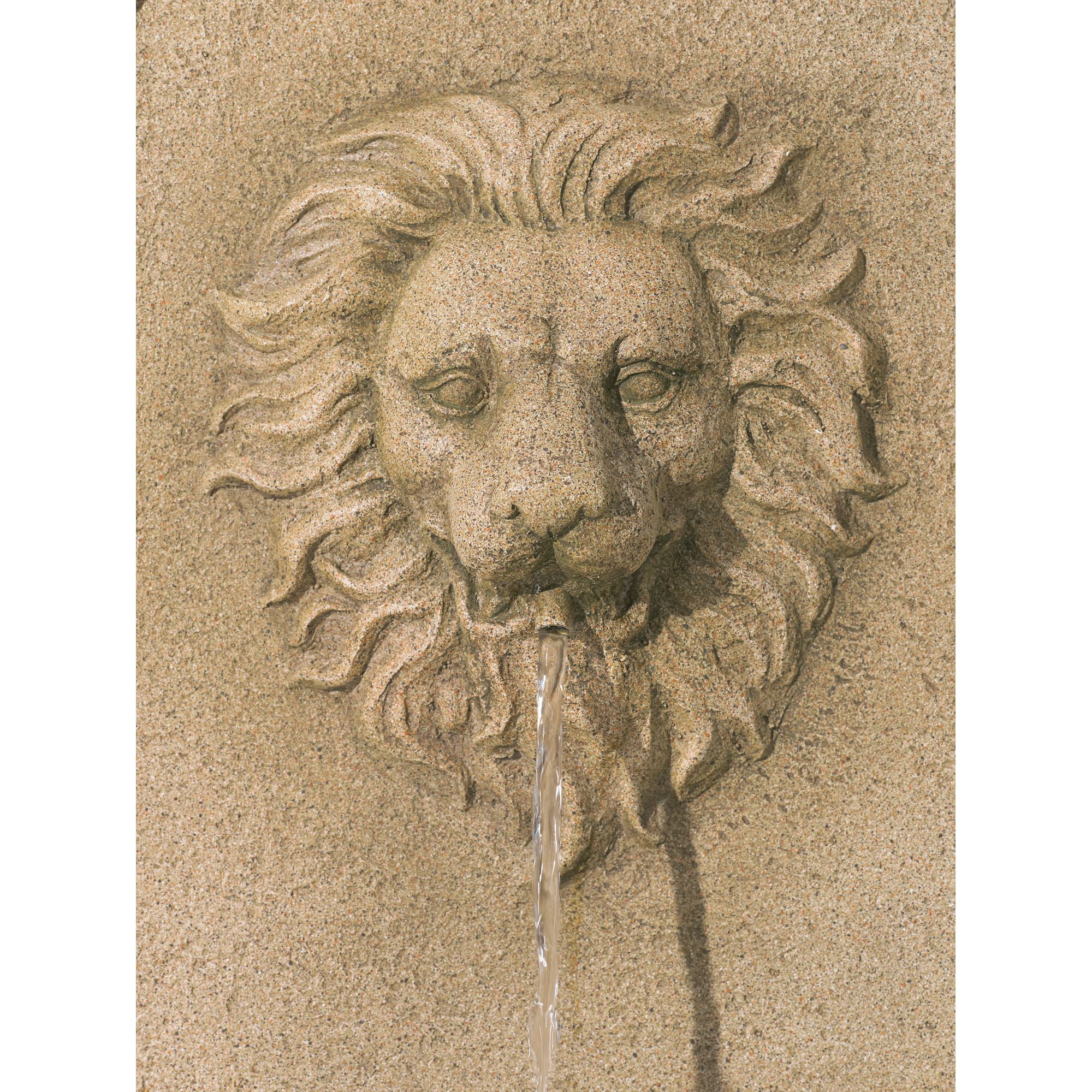Royal Savanna Lion 58" High Large Italian Indoor Outdoor Decor Faux Stone Floor Fountain with Light LED Outside