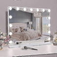 thumbnail image 1 of Hollywood 15 LED Lighted Makeup Mirror Light - 3 Adjustable Lights - USB Rechargeable - - White - 58 x 46 cm (Only light bulbs), 1 of 4