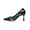 Black, variant on Womens Pumps Pointed Toe Floral Embroidery Lace Mesh Patent Leather Heels Breathable Dress Wedding Pumps Shoes