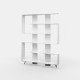 thumbnail image 6 of Ada Home Decor Furniture Multiple Tier Open Shelf White Segur Modern Bookcase, 6 of 7