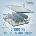 thumbnail image 5 of COOK WITH COLOR Snack Box, 16-Compartment Lunch Box & Food Storage Container, Blue, 5 of 9