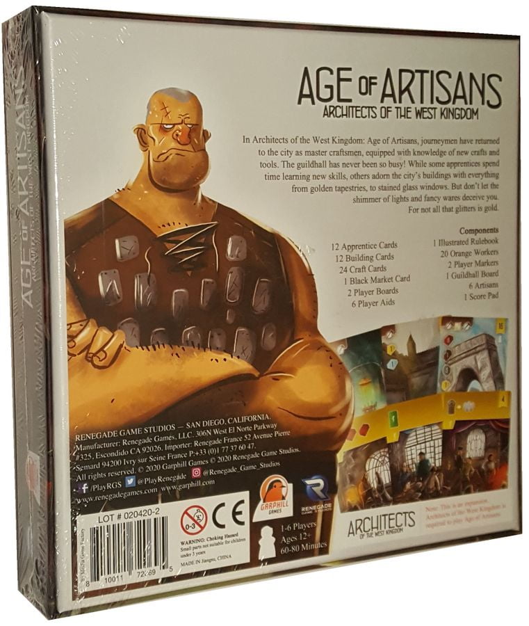 Architects of the West Kingdom: Age of Artisans Strategy Card Game, by  Renegade Game Studios - Walmart.com