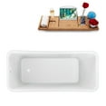 thumbnail image 2 of 59" Streamline N1221WH Freestanding Tub and Tray With Internal Drain, 2 of 7
