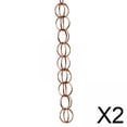thumbnail image 1 of Cadenas de lluvia,Sustitución de la cadena de bajante de canalones,Cadenas para canaletas pluviales Vasos vertedores para bajantes,Recogedor de agua de lluvia decorativo para, 1 of 8