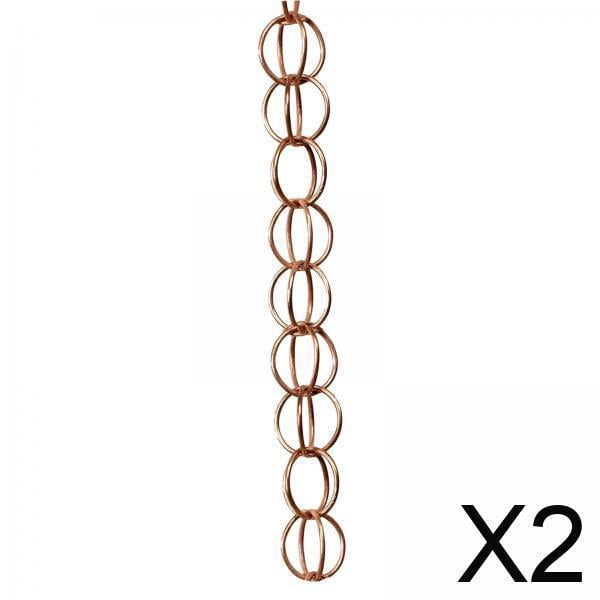 Cadenas de lluvia,Sustitución de la cadena de bajante de canalones,Cadenas para canaletas pluviales Vasos vertedores para bajantes,Recogedor de agua de lluvia decorativo para