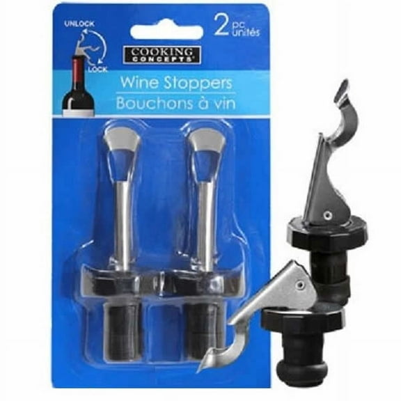 Wine Stoppers with Flip Top 2pk Wondertrail