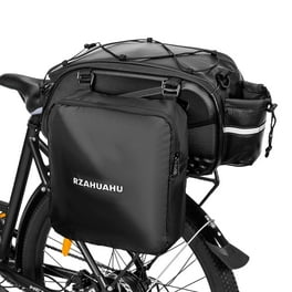 Canvas Bike Bag Cycling Double Pannier Bag Bike Rear Seat Carrier Bag for Bicycle Cargo Rack Saddle Bag Walmart