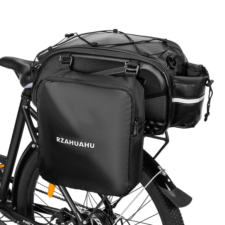 Cacagoo 3-in-1 Bike Rack Bag, Waterproof Rear Pannier with Side Bags photo 1