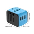 thumbnail image 3 of Cargador de pared todo en uno en todo el mundo Cargador de adaptador de corriente portátil para AU UK EU US, 3 of 3