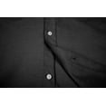 thumbnail image 6 of Bienzoe Boys Button Up Shirt: Short Sleeve Kids Dress Collared Shirts Two Pockets Black 7, 6 of 10