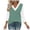 Mint Green, variant on Dxzfnsa Womens Casual 3/4 Sleeve T-Shirts Button V Neck Summer Tunic Tops Loose Fit Shirts Solid Basic Tops S-3XL