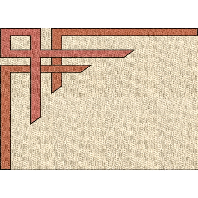 Ahgly Company Machine Washable Indoor Rectangle Transitional Peru Brown Area Rugs, 7' x 10'