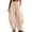 Beige, variant on Womens Capri Pants for Women Petite Straight Cigarette - Raw Hem Office Red XXL