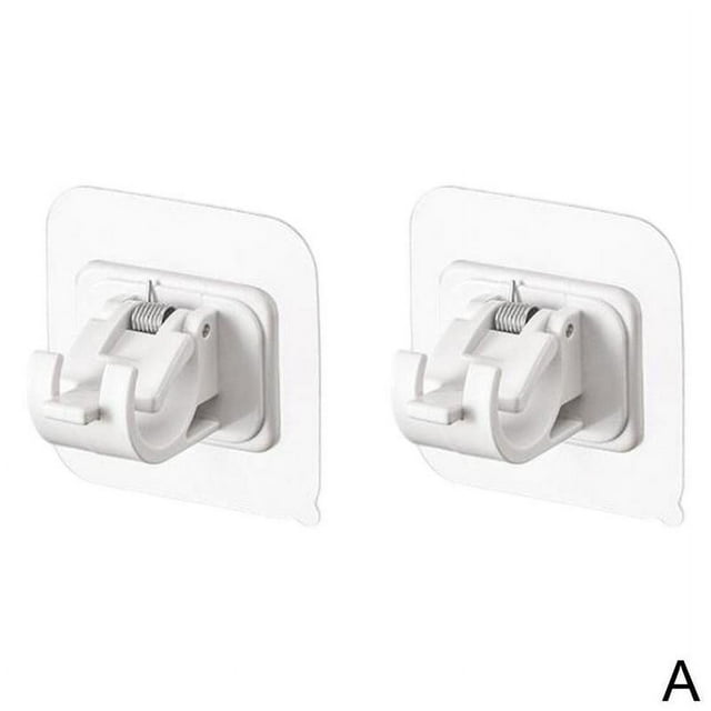 Soportes ajustables para barras de cortina - Toallero creativo y práctico - Compatible con barras de menos de 2 cm de diámetro - Capacidad de carga: 5 kg - Solución para cortinas en el hogar