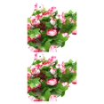 thumbnail image 2 of stanreset 2Pcs Artficial Rose Rattan Hanging Vine Fake Plant Home Wedding Party Decor pink edge 2Set, 2 of 6