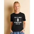 thumbnail image 4 of Awesome 8th Birthday Gift - Unisex Youth T-Shirt - Unique Graphic Tee for Boys and Girls - Celebrate with Style - Perfect Gift for Your 8-Year-Old - Fun Birthday Party Apparel, 4 of 7